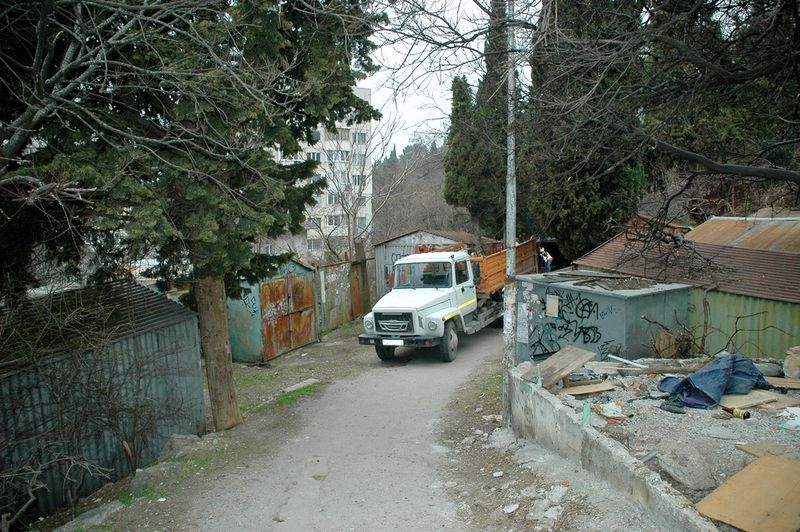 Гаражи на ул Крупской в Ялте